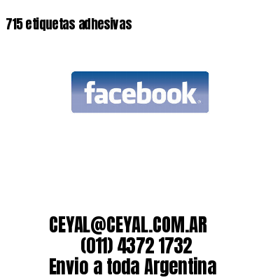 715 etiquetas adhesivas