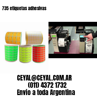 735 etiquetas adhesivas