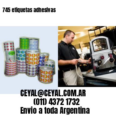 745 etiquetas adhesivas