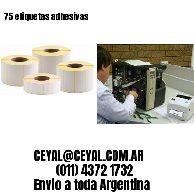 75 etiquetas adhesivas
