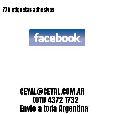 770 etiquetas adhesivas
