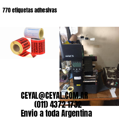 770 etiquetas adhesivas