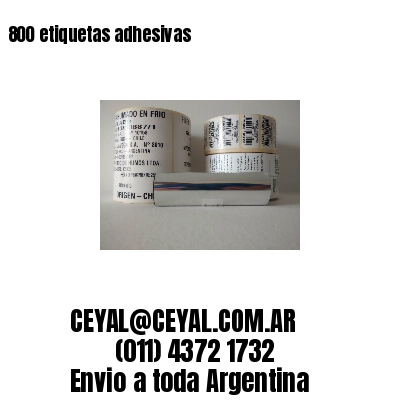 800 etiquetas adhesivas