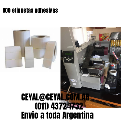 800 etiquetas adhesivas