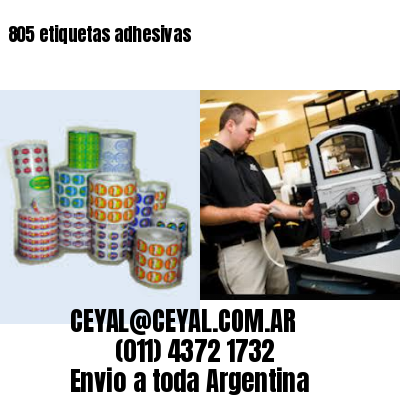 805 etiquetas adhesivas