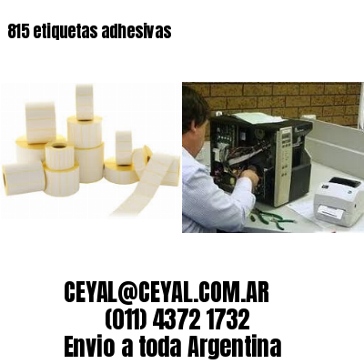 815 etiquetas adhesivas