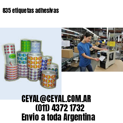 835 etiquetas adhesivas