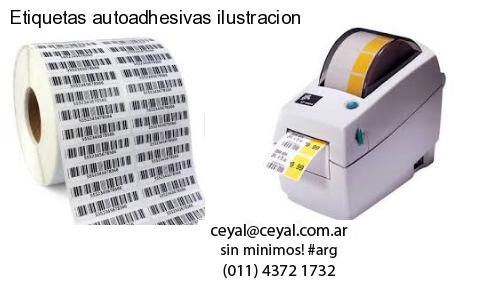 Etiquetas autoadhesivas ilustracion