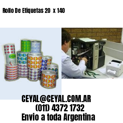 Rollo De Etiquetas 20  x 140