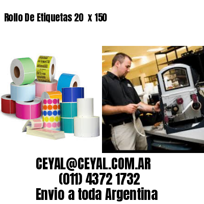 Rollo De Etiquetas 20  x 150