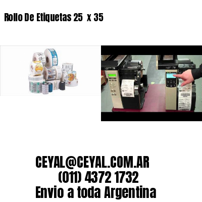 Rollo De Etiquetas 25  x 35