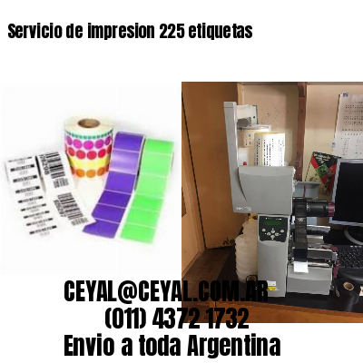 Servicio de impresion 225 etiquetas