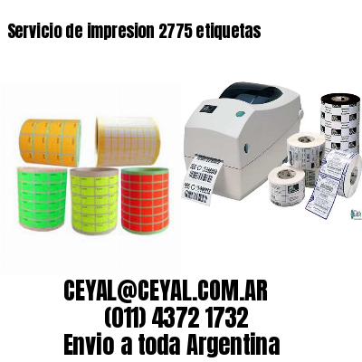 Servicio de impresion 2775 etiquetas