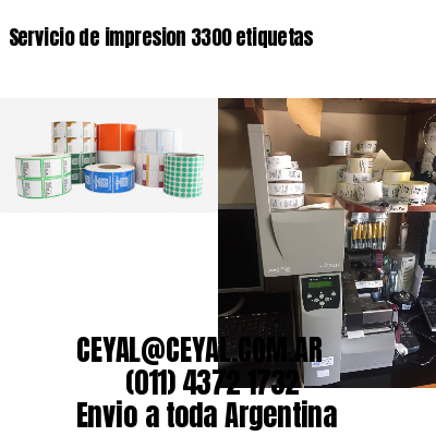 Servicio de impresion 3300 etiquetas