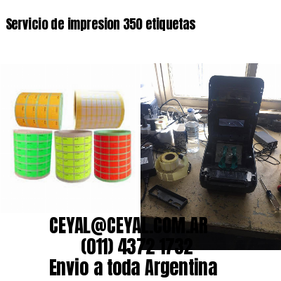 Servicio de impresion 350 etiquetas