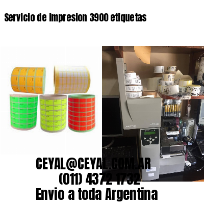 Servicio de impresion 3900 etiquetas