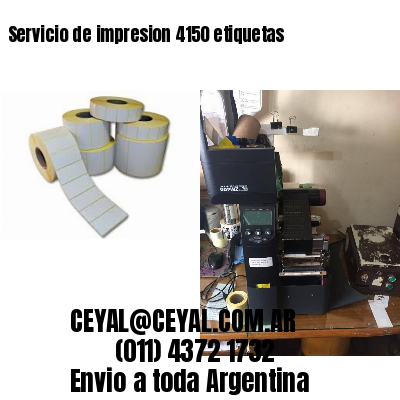 Servicio de impresion 4150 etiquetas