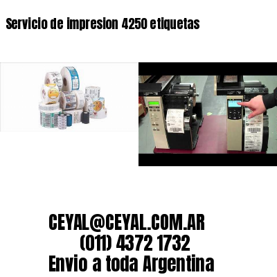 Servicio de impresion 4250 etiquetas