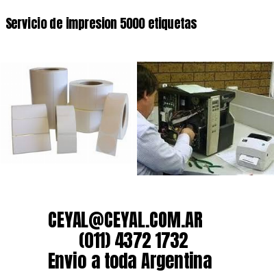 Servicio de impresion 5000 etiquetas