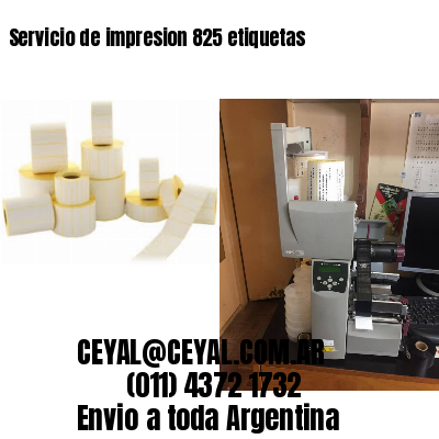 Servicio de impresion 825 etiquetas