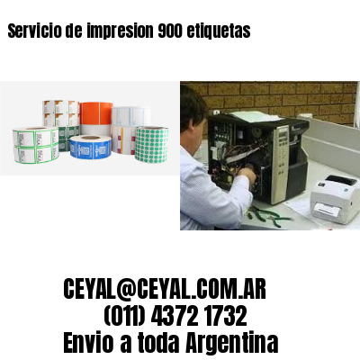 Servicio de impresion 900 etiquetas