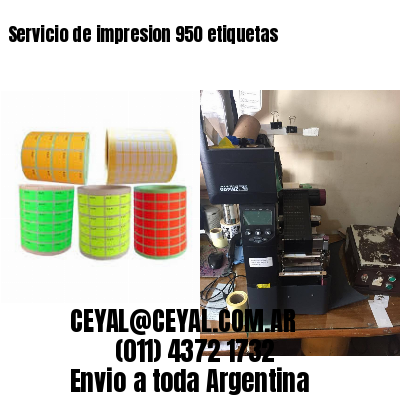 Servicio de impresion 950 etiquetas