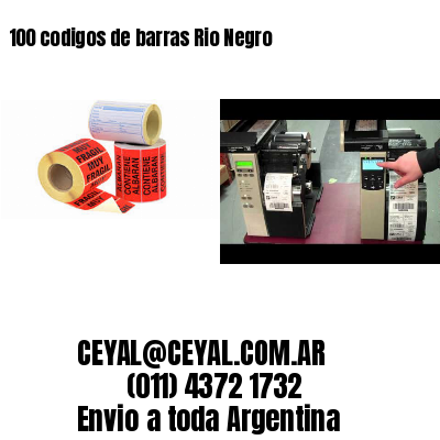 100 codigos de barras Rio Negro