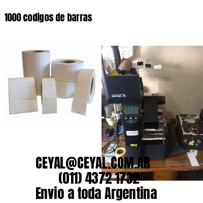 1000 codigos de barras