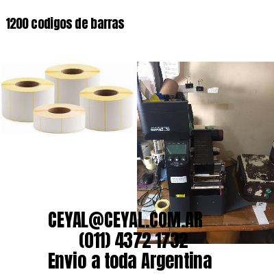 1200 codigos de barras
