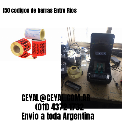 150 codigos de barras Entre Rios