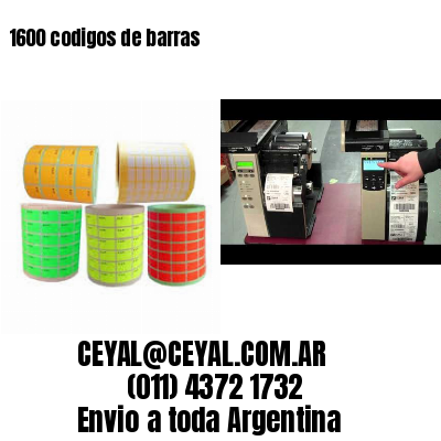 1600 codigos de barras