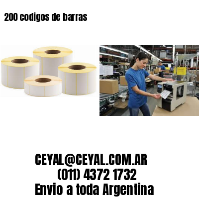 200 codigos de barras