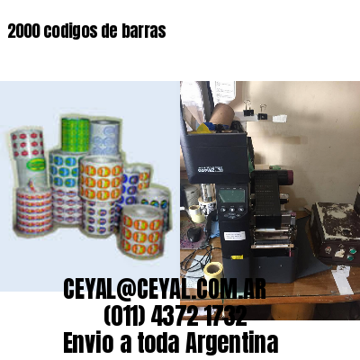 2000 codigos de barras