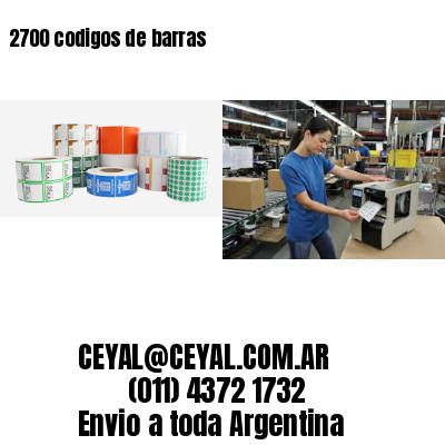 2700 codigos de barras