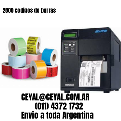 2800 codigos de barras