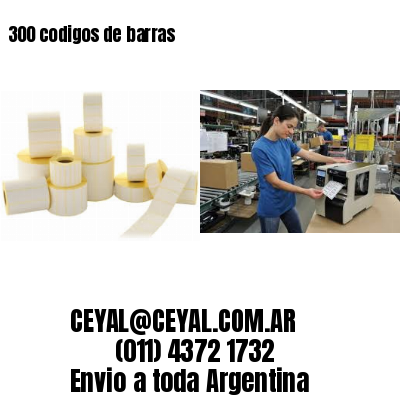 300 codigos de barras