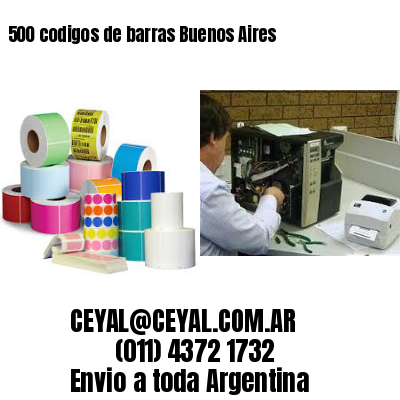 500 codigos de barras Buenos Aires