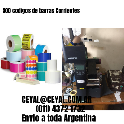 500 codigos de barras Corrientes