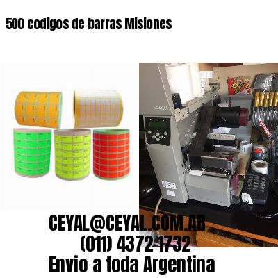 500 codigos de barras Misiones