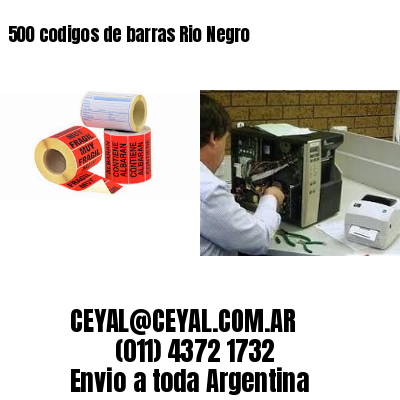500 codigos de barras Rio Negro