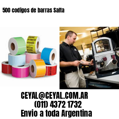 500 codigos de barras Salta