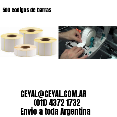 500 codigos de barras