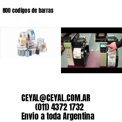 800 codigos de barras