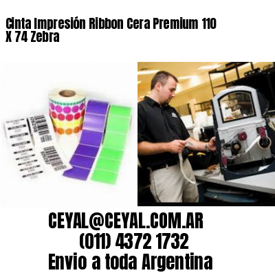 Cinta Impresión Ribbon Cera Premium 110 X 74 Zebra