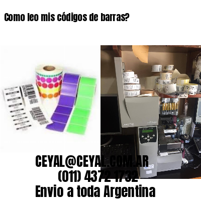 Como leo mis códigos de barras?