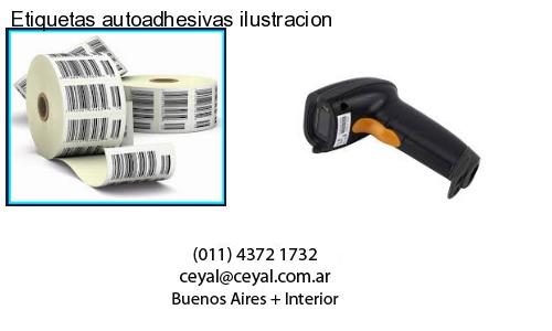 Etiquetas autoadhesivas ilustracion