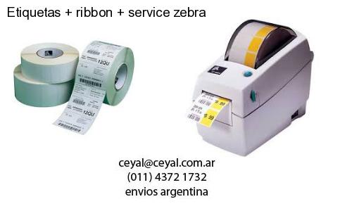 Etiquetas ribbon service zebra