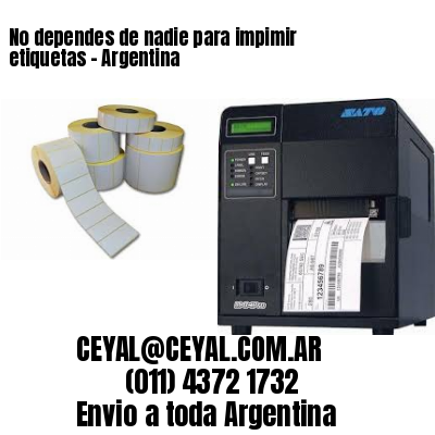 No dependes de nadie para impimir etiquetas – Argentina