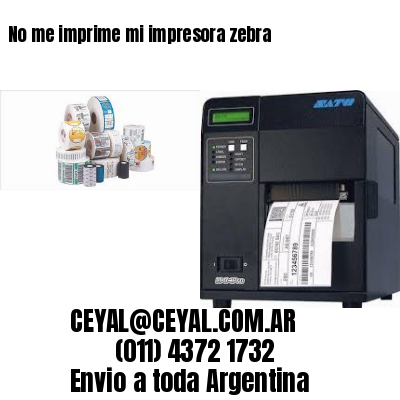 No me imprime mi impresora zebra