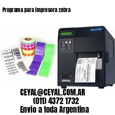 Programa para impresora zebra